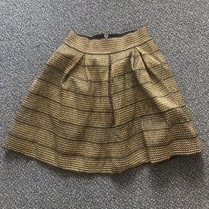 Charlotte Russe Gold Skirt